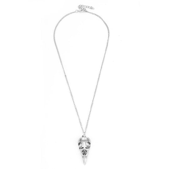 Crow Head Skull hängande halsband