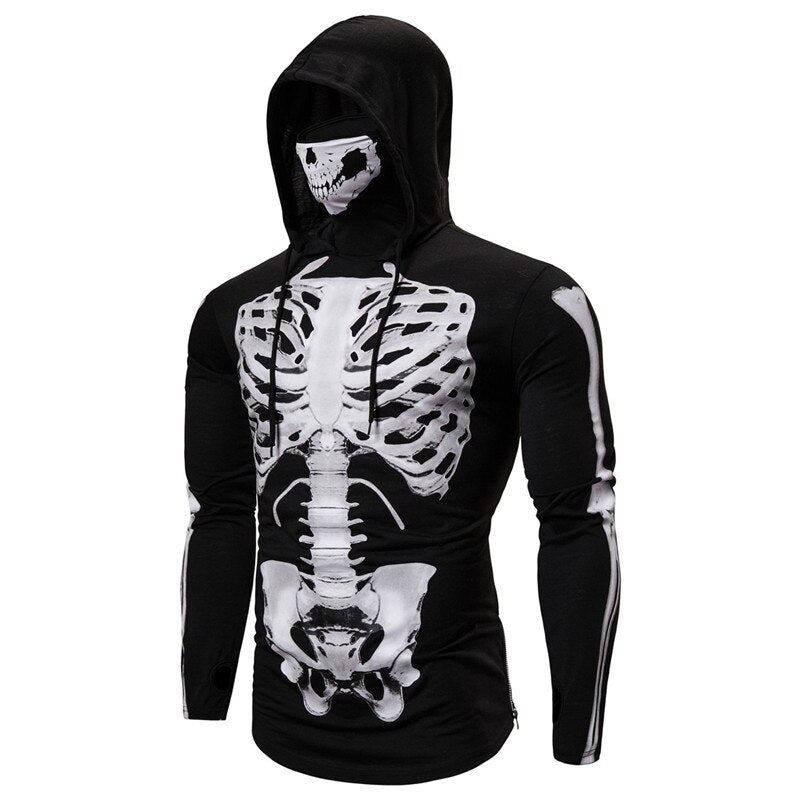 Skull Mask Hoodies för män