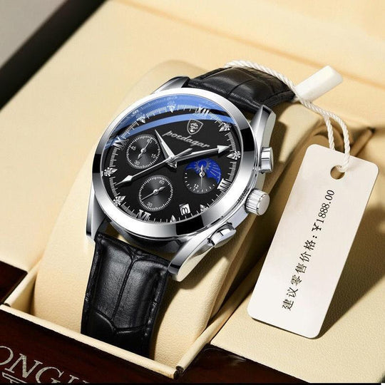 Premium läder armbandsur för män