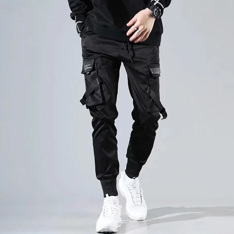 Hip Hop Cargo Pants med flera fickor