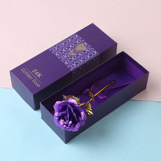 24K folie pläterat guld Rose