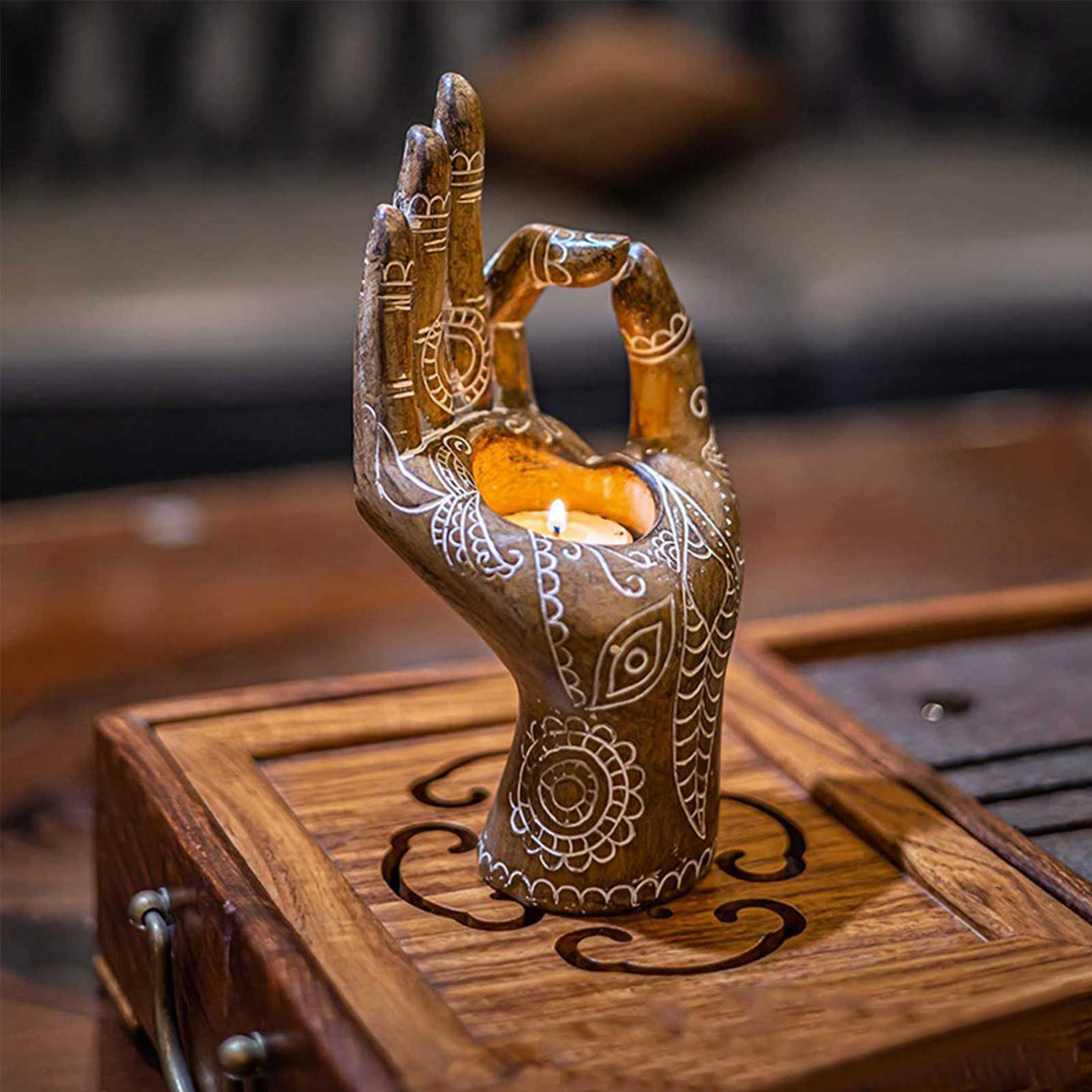 Buddha Hand Ljushållare