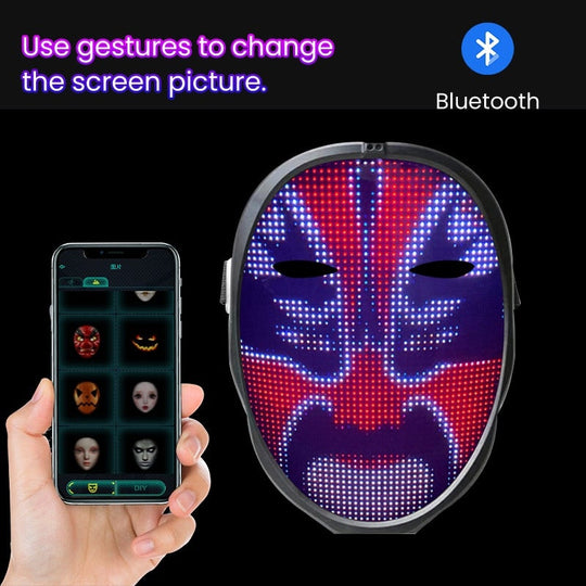 Digital mask som omvandlar ansiktet