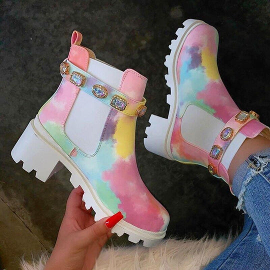 Tie Dye Ankelstövlar