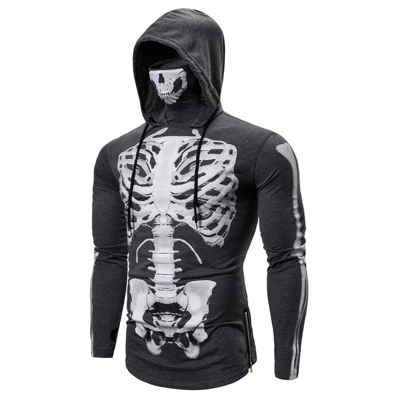 Skull Mask Hoodies för män