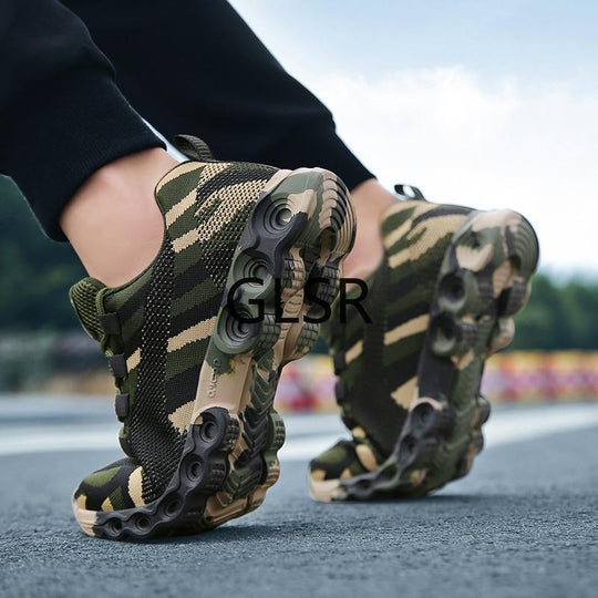 Camouflage andningsbara sneakers