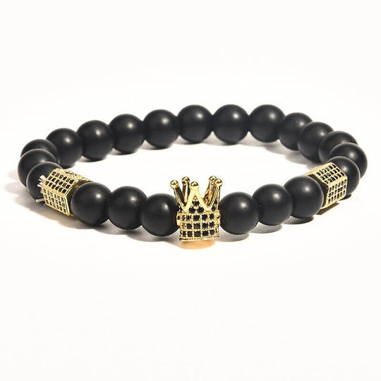 Onyx sten armband