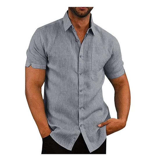 Polo shirt med knapp för män