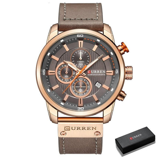 CURREN Chronograph armbandsur för män