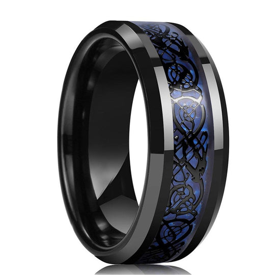 Kolfiber Celtic Dragon Ring