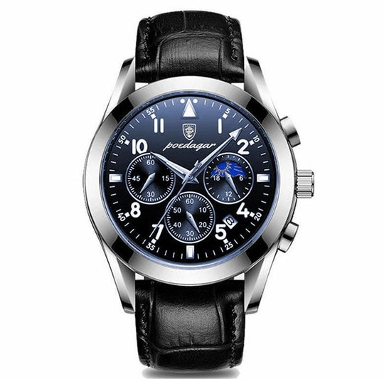 Premium läder armbandsur för män