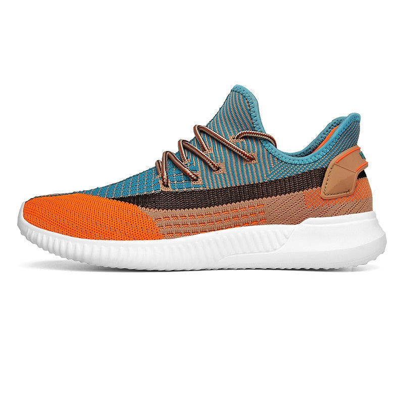 Sneakers för män i vävt mesh