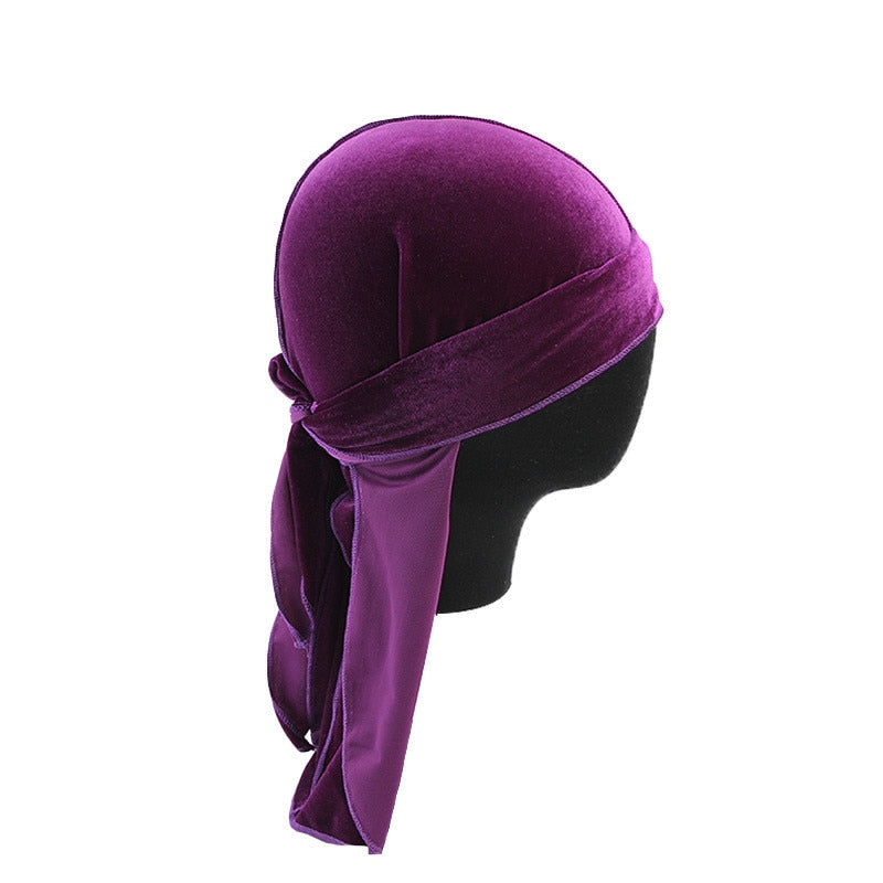 Andningsbar sammet Durag