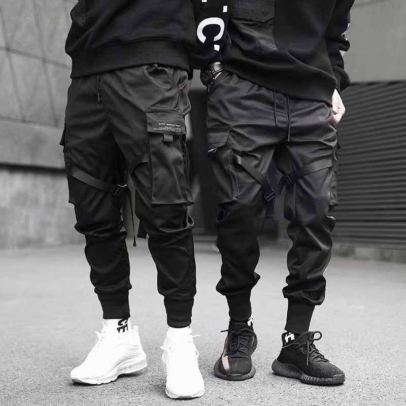 Hip Hop Cargo Pants med flera fickor