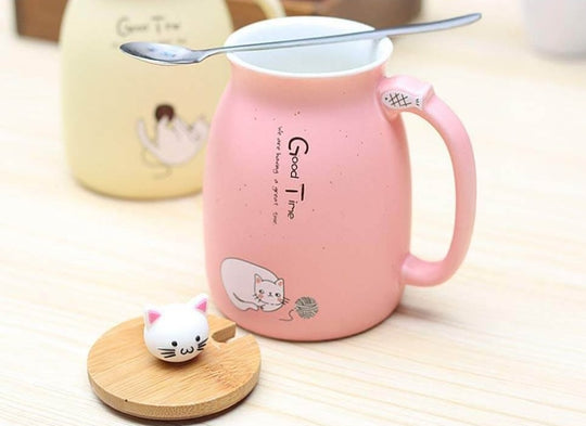 Keramisk kattmugg