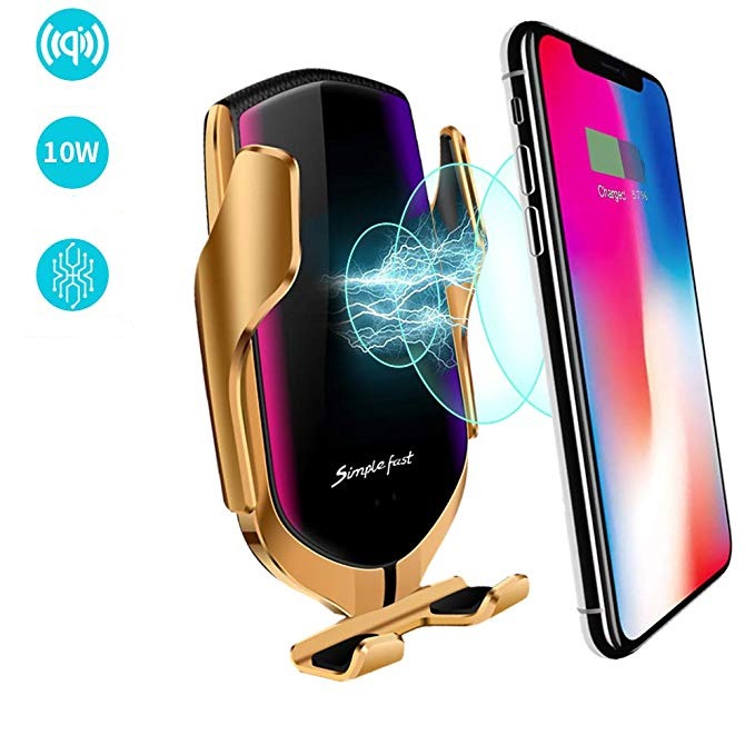 PREMIUM - Auto Clamping Phone Holder | Trådlös laddare