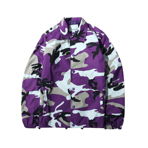 Camouflage vindskyddad jacka