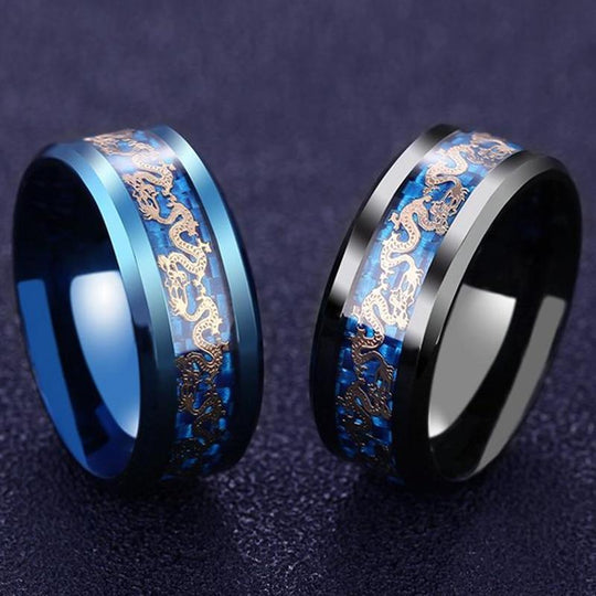 Titan Stål Dragon Rings