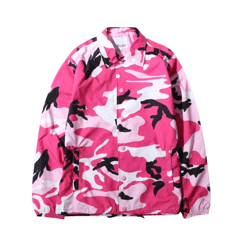 Camouflage vindskyddad jacka