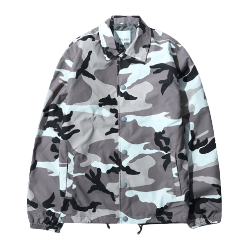 Camouflage vindskyddad jacka