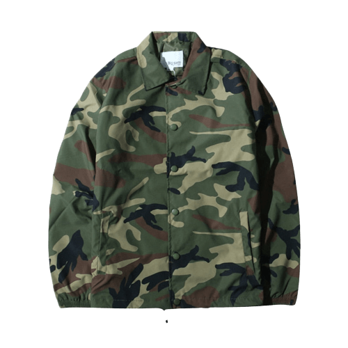 Camouflage vindskyddad jacka