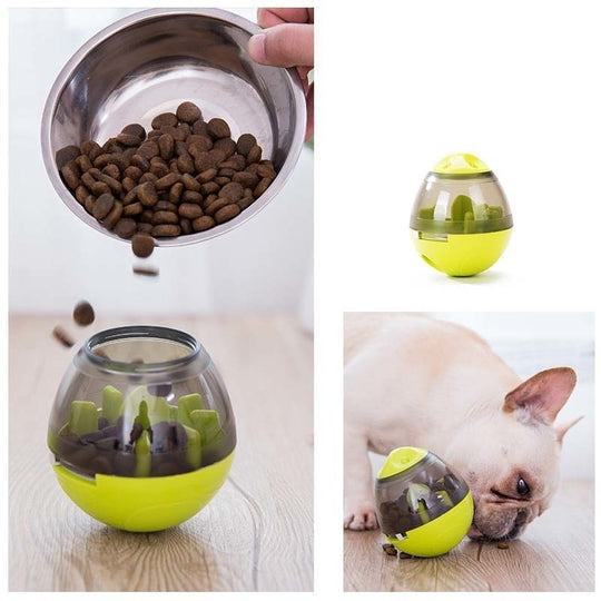 Interaktiv hundmatare boll
