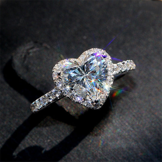 Hjärta Cubic Zirconia Ring