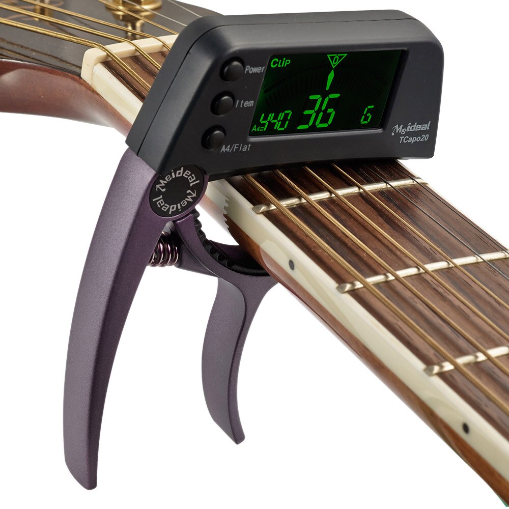 2-i-1 kapod och stämmare för gitarr