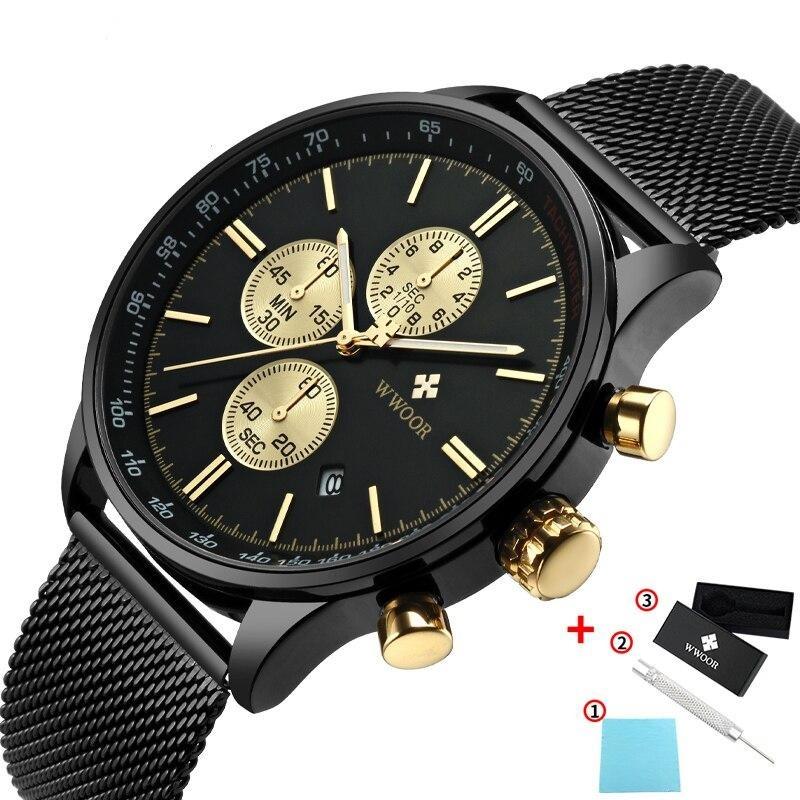 Ultra-tunnt kronografiskt armbandsur