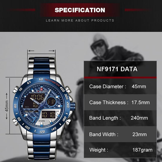 NAVIFORCE militär sportklocka