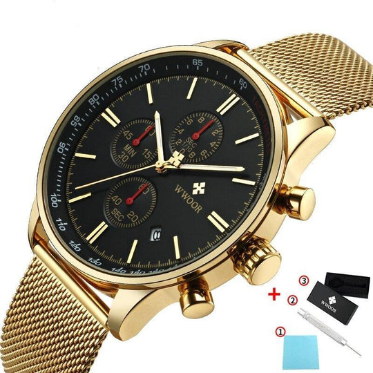 Ultra-tunnt kronografiskt armbandsur