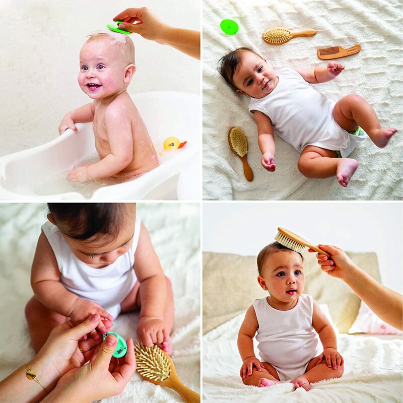 Baby trä hårborste