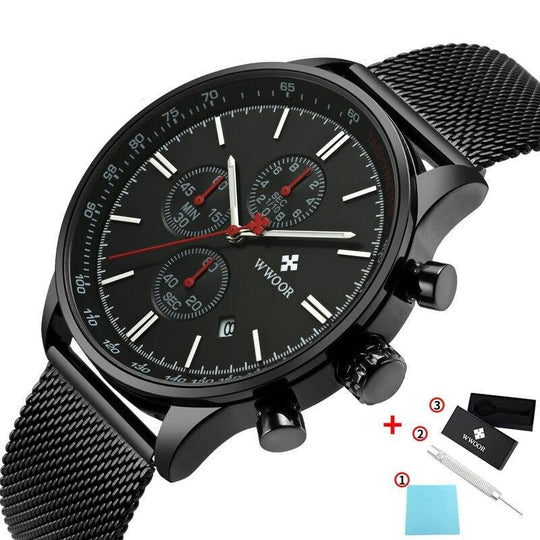 Ultra-tunnt kronografiskt armbandsur