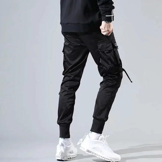 Hip Hop Cargo Pants med flera fickor