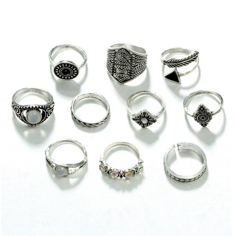 Bohemisk Knävecken Ring Set