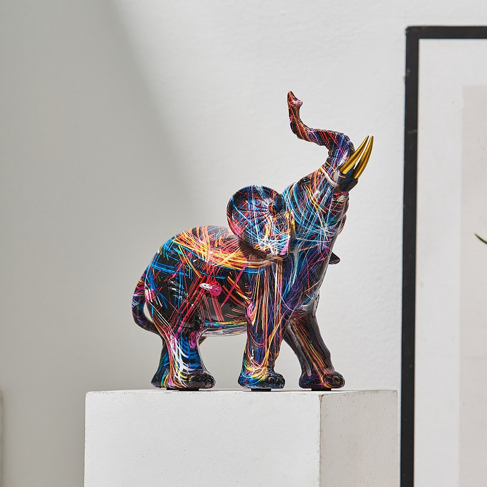 Konst elefant dekoration