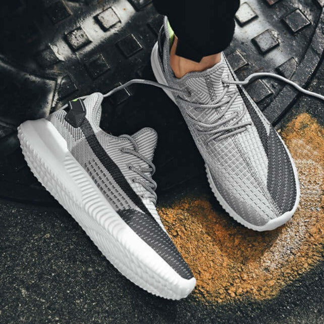Sneakers för män i vävt mesh