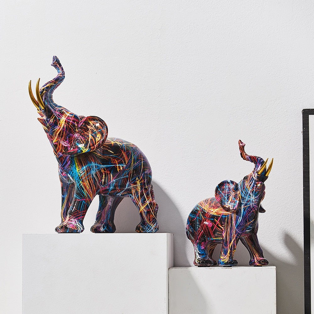 Konst elefant dekoration
