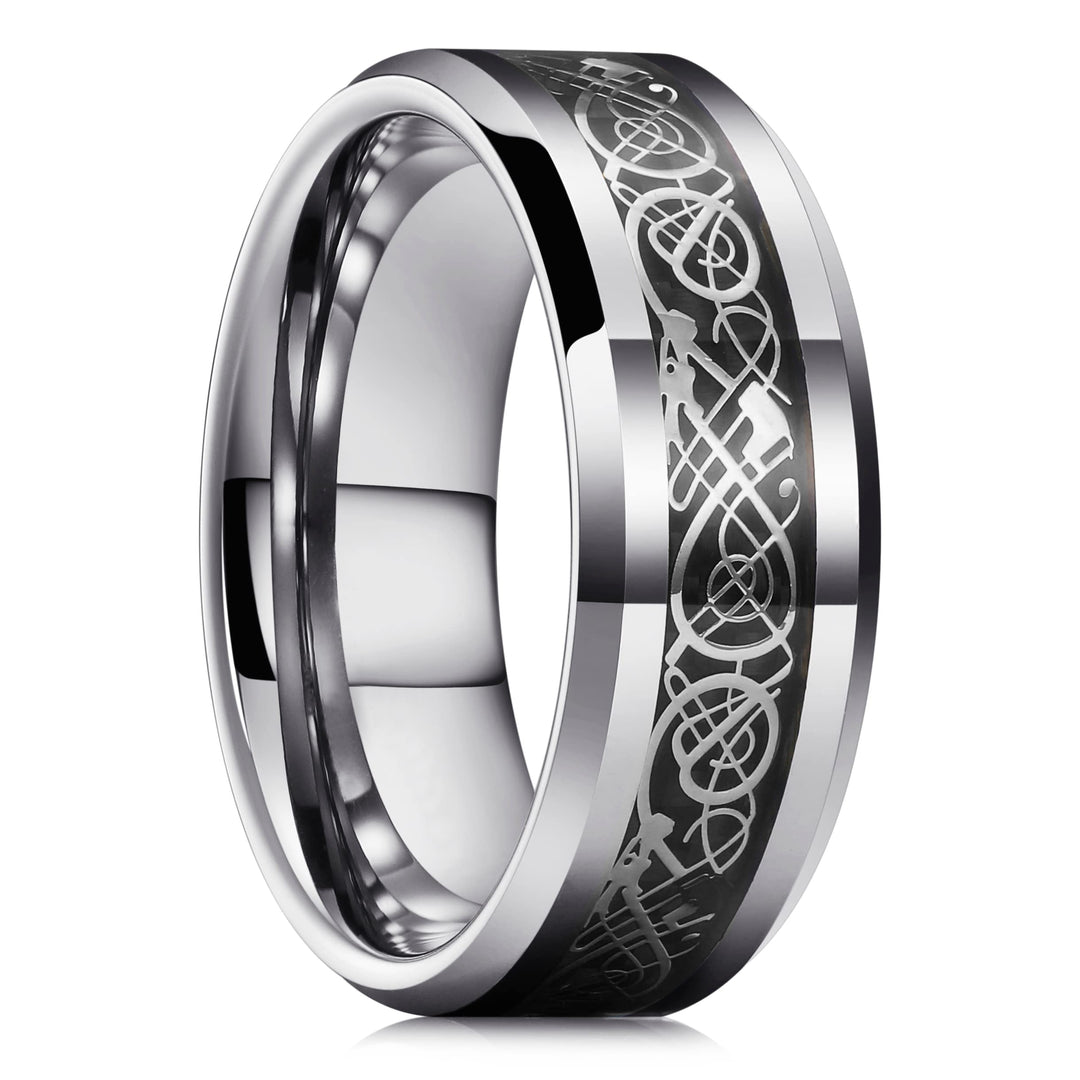 Kolfiber Celtic Dragon Ring
