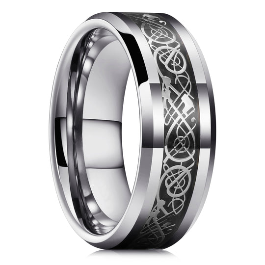 Kolfiber Celtic Dragon Ring
