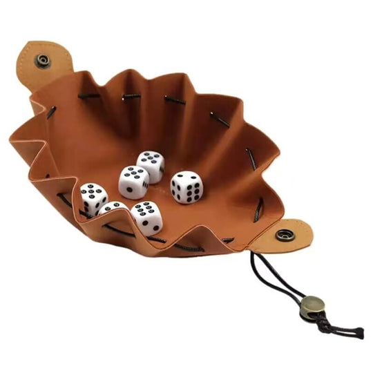 Handgjord läder tärning väska