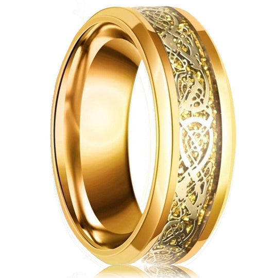 Kolfiber Celtic Dragon Ring