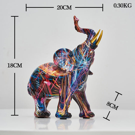 Konst elefant dekoration