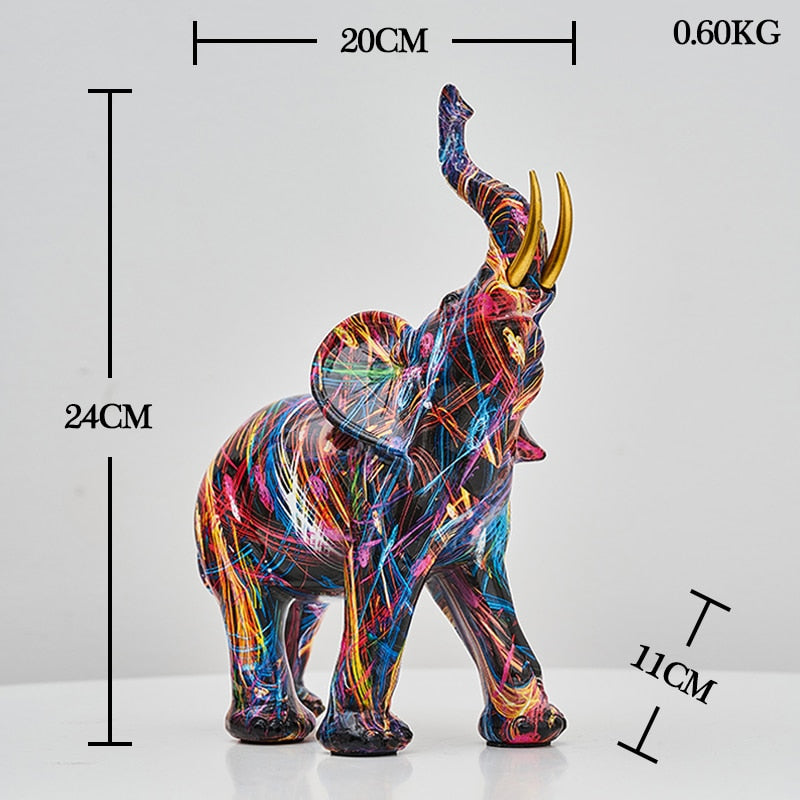 Konst elefant dekoration