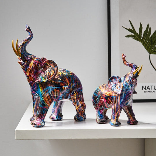 Konst elefant dekoration