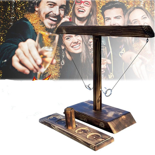 Trä Ring Toss Drinking Game Leksak