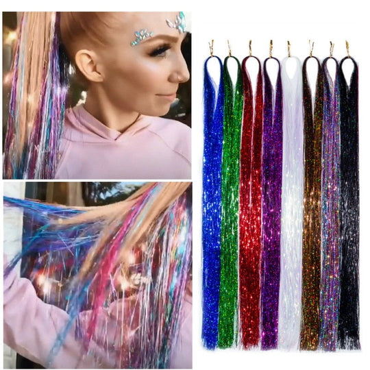 Sparkle Tinsel Silk Hårförlängning