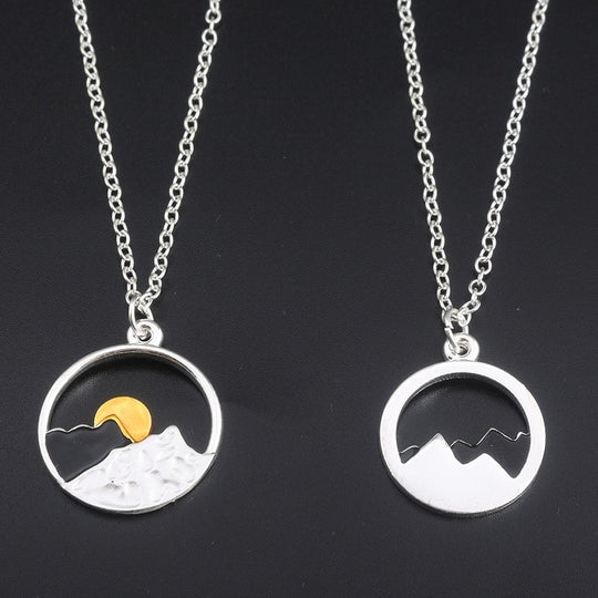 Berg och hav vågor halsband