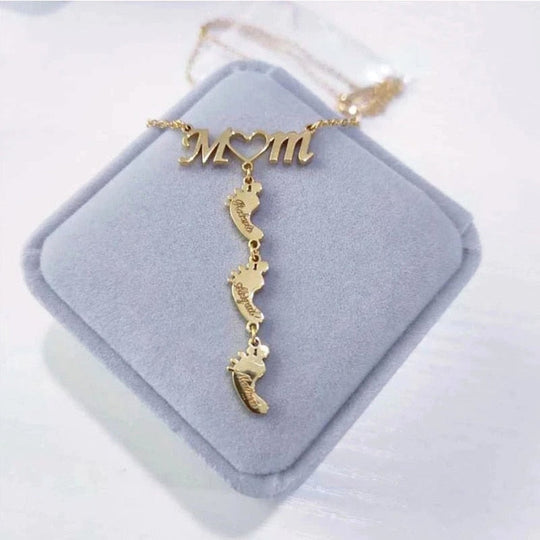 Baby Feet Mom Halsband