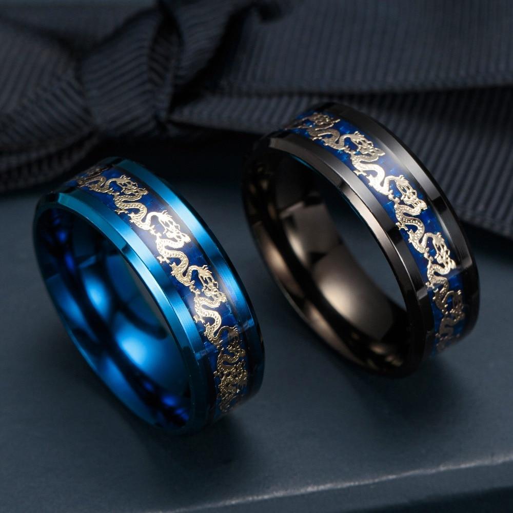 Titan Stål Dragon Rings